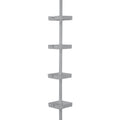 Bath Bliss 4 Tier Corner Shower Organizer Caddy in Grey