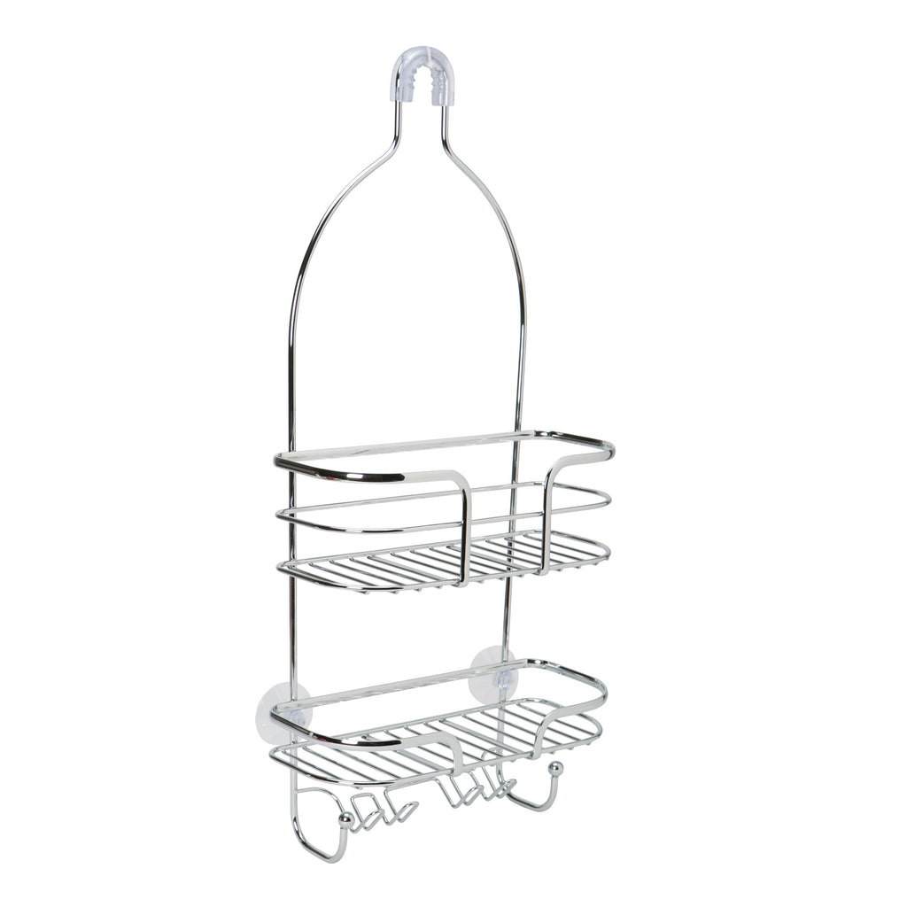 Bath Bliss Holland Steel Shower Caddy in Chrome