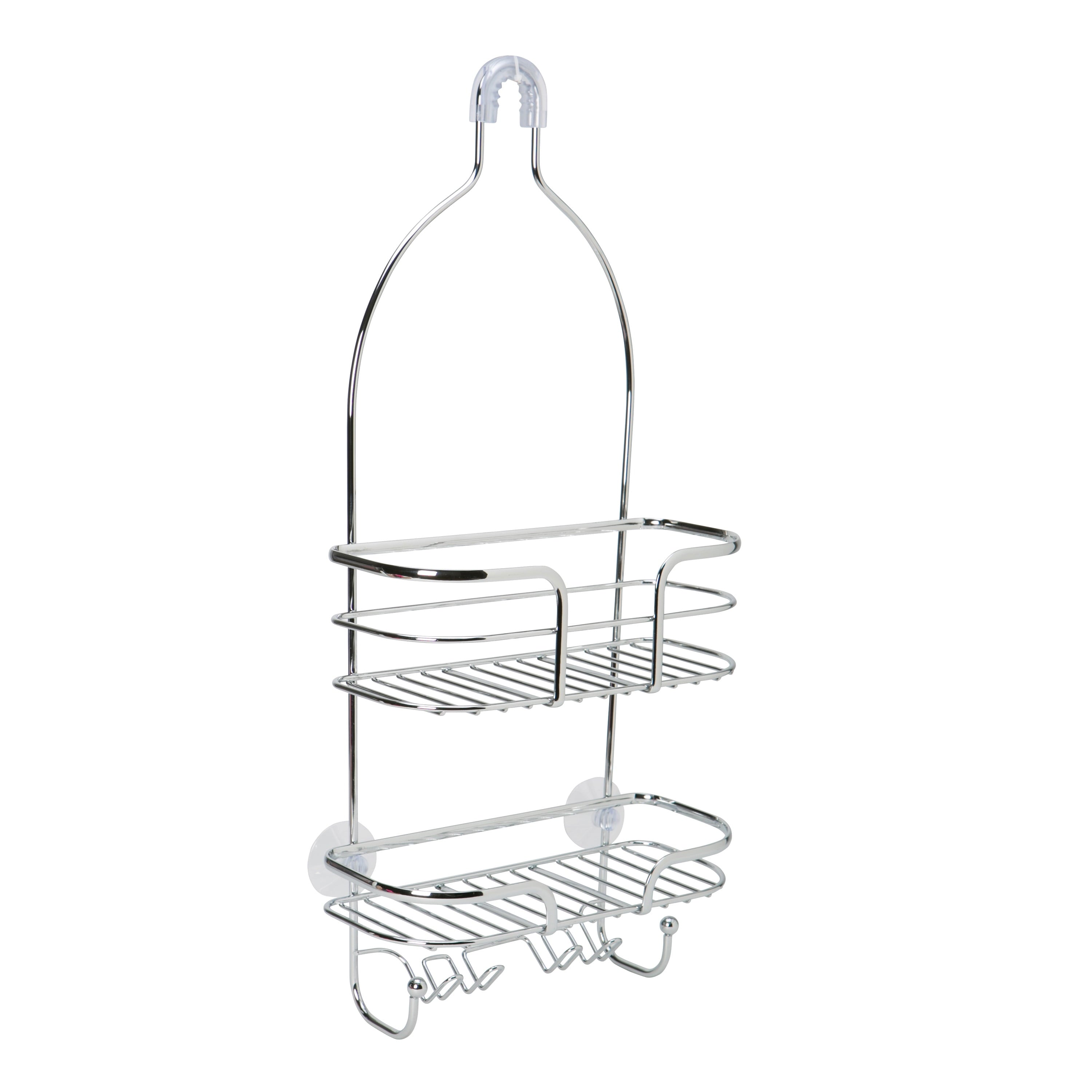 Bath Bliss Holland Steel Shower Caddy in Chrome