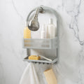 Plastic Shower Caddy, Gray