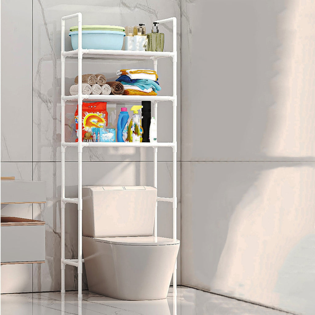 Bathroom Organizer Over Toilet Storage, 3-Tier Toilet Shelf Bathroom Shelves Over Toilet, Above Toilet Storage Rack B...