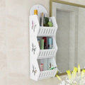 Bathroom Shelves Organizers and Storage - 3-Tier Wall Mounted No Drilling Adhesive Shelf Rack for Vanity | Toilet, Sh...