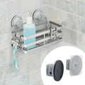 Better Homes & Gardens Adhesive or Suction Mount Shower Storage Basket, Satin Nickel
