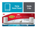 Hand Towel Bar, 1 Towel Bar, Holds 3 lbs, 4 Strips, Bathroom Organization