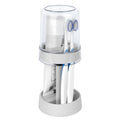 DODAMOUR Height Adjustable Toothbrush Holder for Bathroom, Toothbrush Holder Stand with Tooth Brush Cup, Compatible with Conventional, Elect