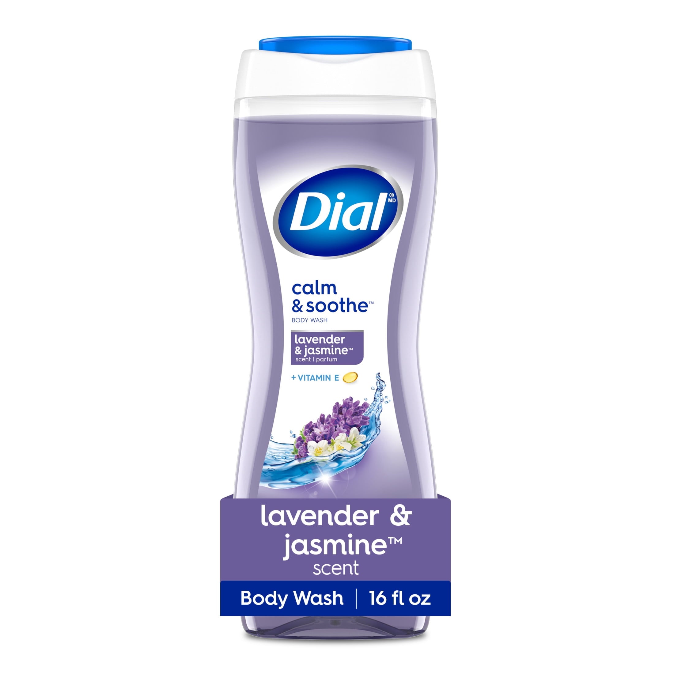 Dial Calm & Soothe Body Wash, Lavender & Jasmine, Gentle on All Skin Types, 16 fl oz