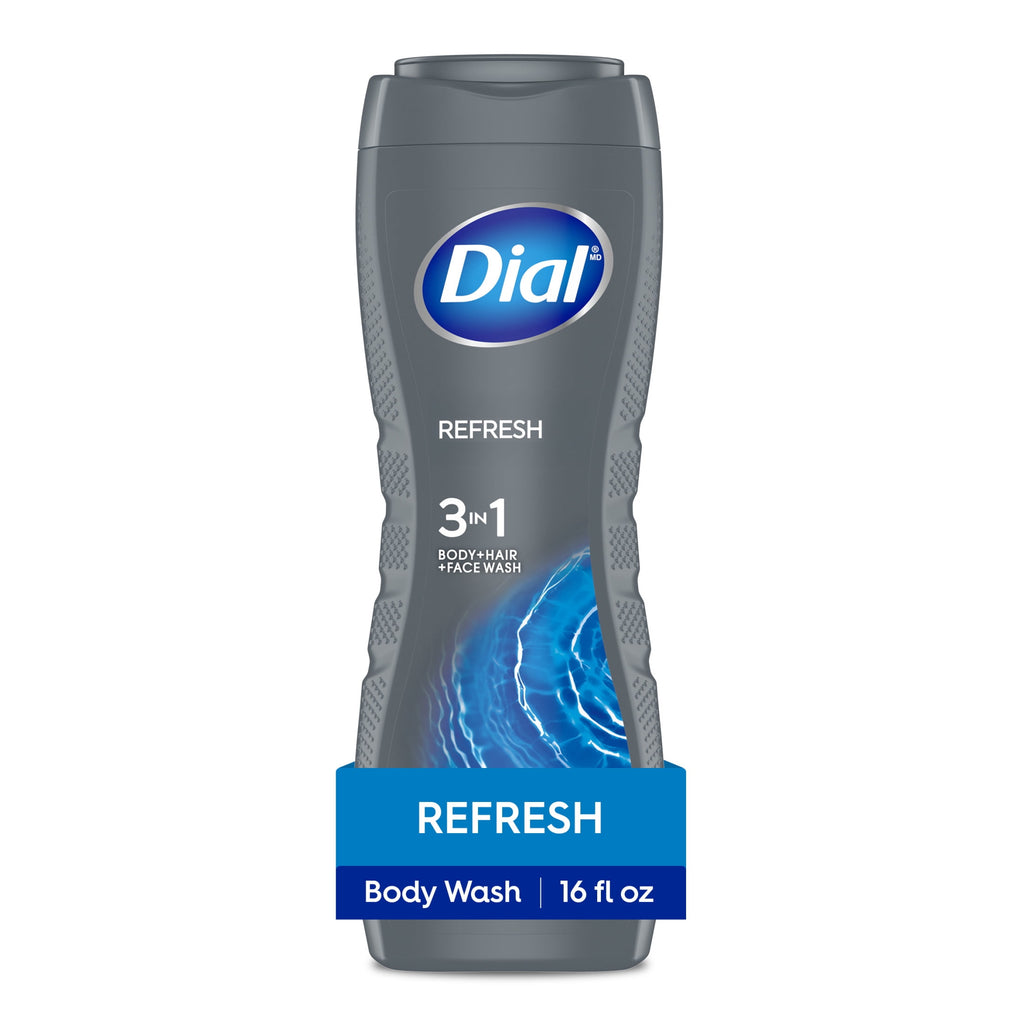 3-in-1 Men's Body Wash for Body, Hair & Face, Blue Sage Scent, 16 fl oz