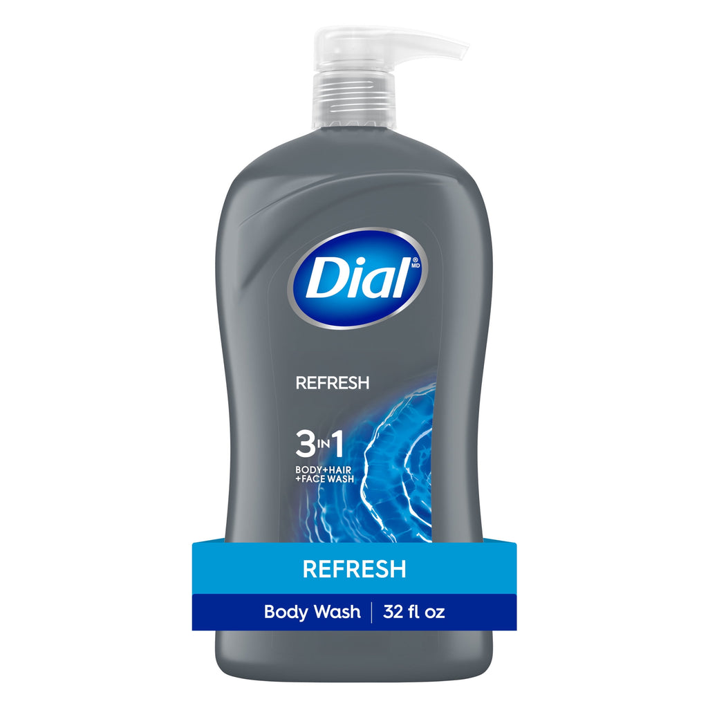 3-in-1 Men's Body Wash for Body, Hair & Face, Blue Sage Scent, 32 fl oz