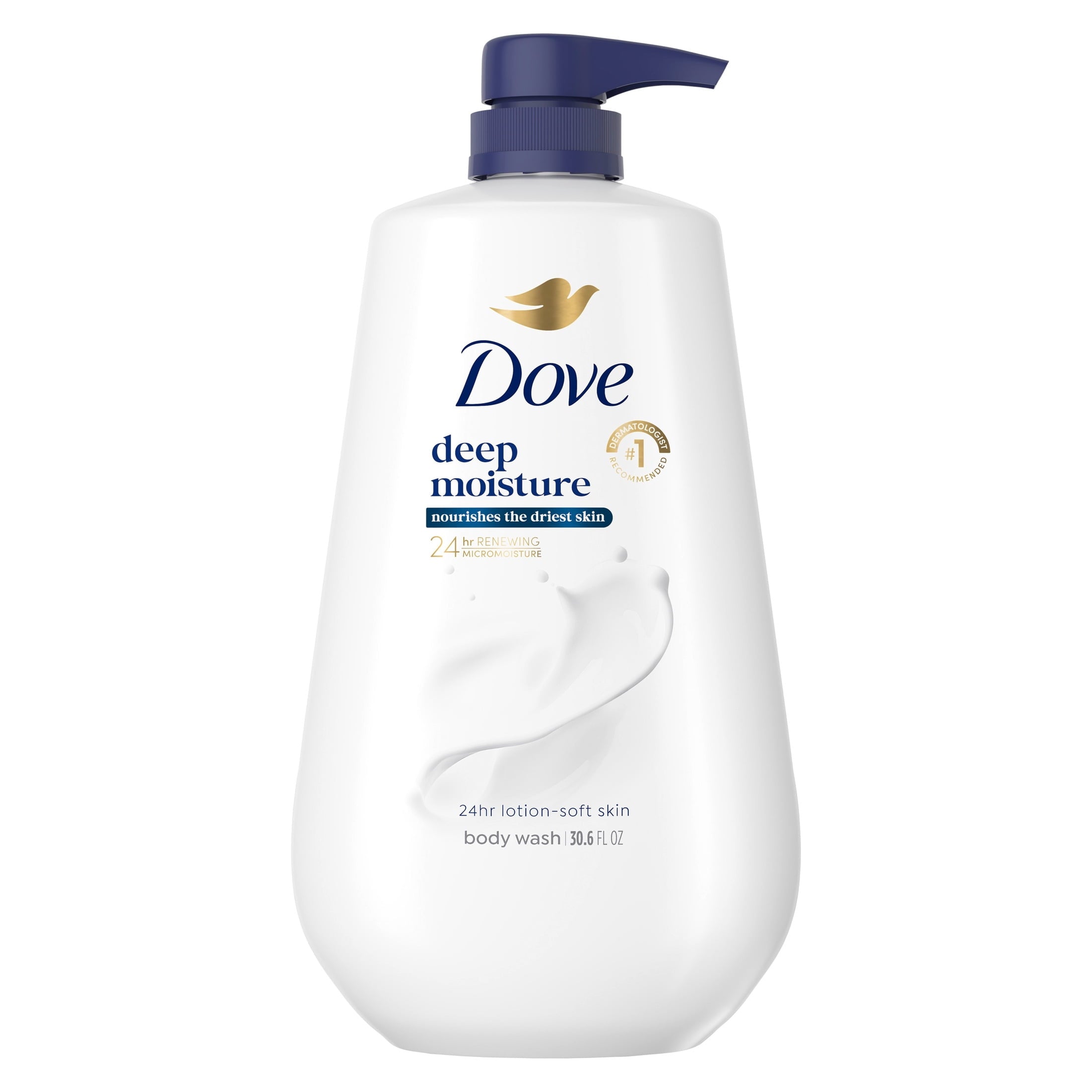 with Pump for 24hr Lotion-Soft Skin Deep Moisture Moisturizing Skin Cleanser with No Sulfates No Parabens, 30.6 fl oz