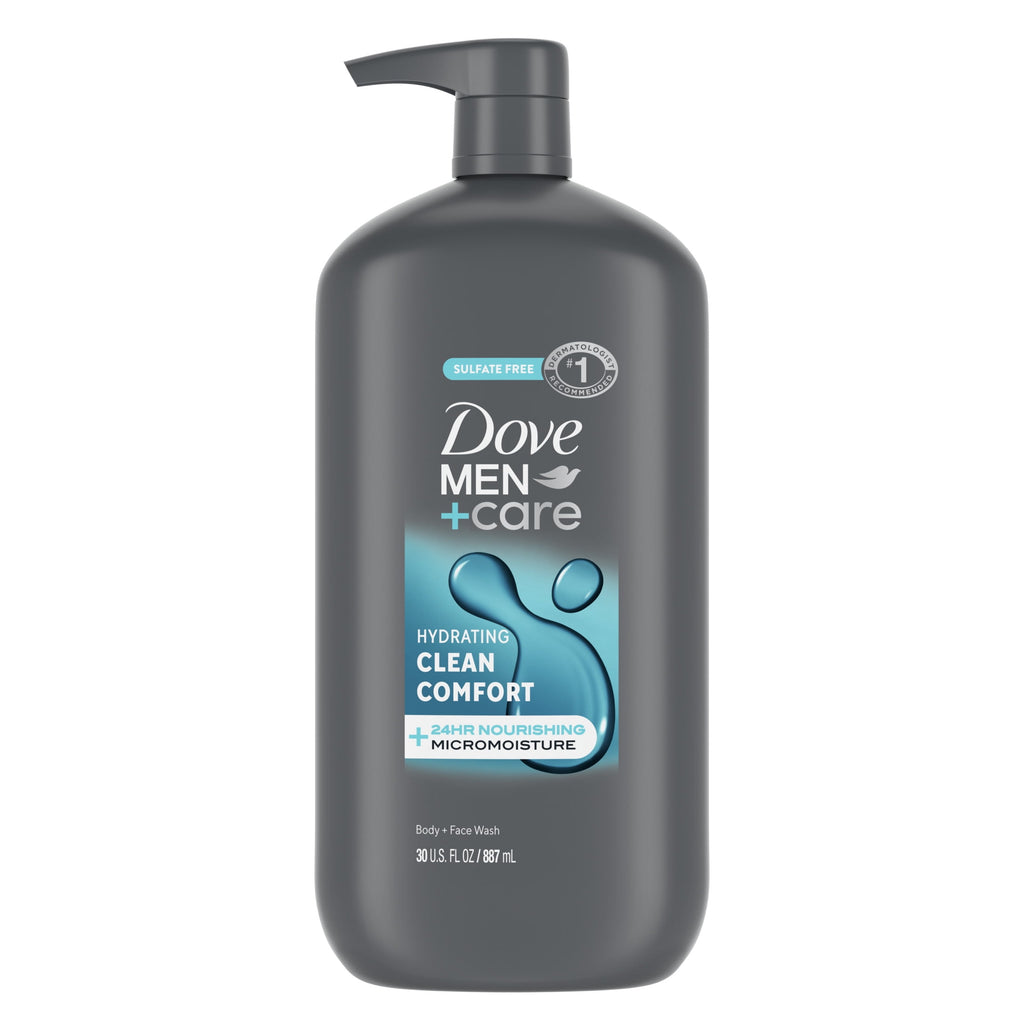 Wash & Face Wash for Men Clean Comfort, 30 oz