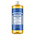 Soap - Peppermint - Pure-Castile Liquid Soap - 32 oz – for face, body wash, hands