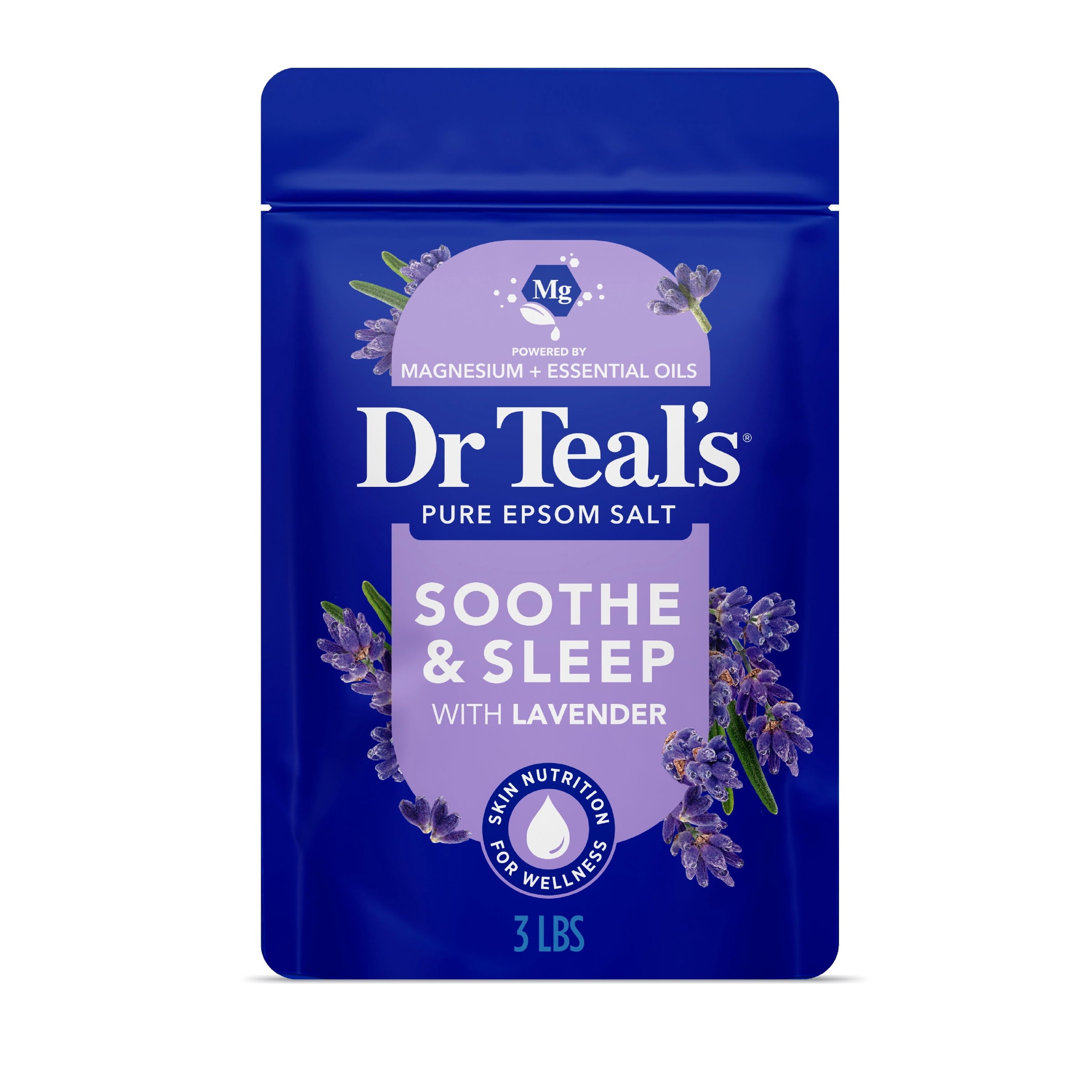 Salt Magnesium Soak, Soothe & Sleep with Lavender, 3 lbs