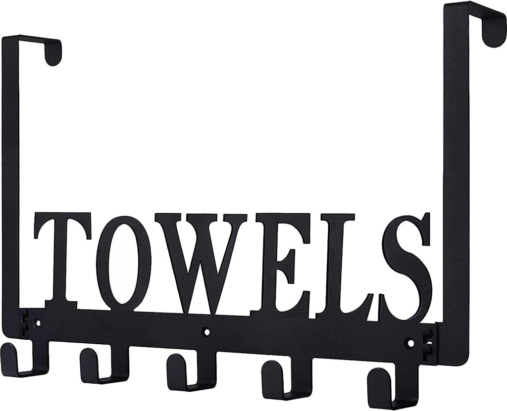 the Door Hooks, Door Mount Towel Holder, Towel Rack for Bathroom, Bedroom, Kitchen