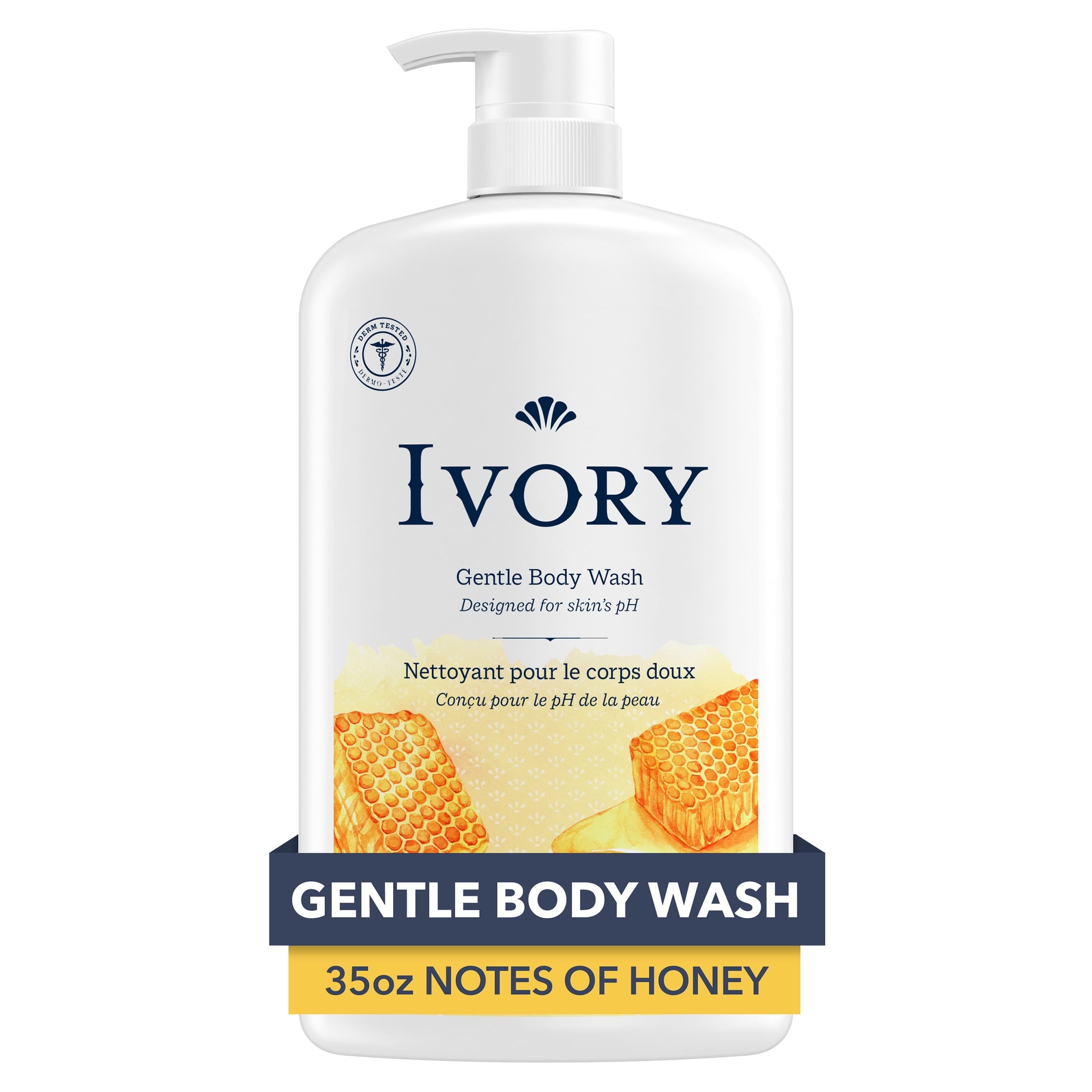 & Gentle Body Wash, Milk & Honey Scent, for All Skin Types, 35 fl oz
