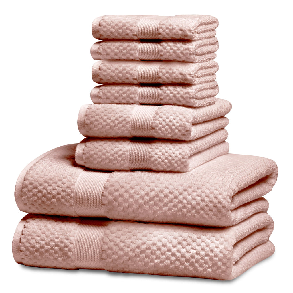 Sets of 8 Pieces, 2 s 2 Hand s 4 Washcloths, 100% Cotton Highly Absorbent s for room, Gym, Hotel