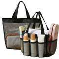 2 Pack Mesh Shower Caddy Set , Quick Dry Hanging Shower Tote Bag for Travel Use
