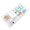10-Piece Set Clear Plastic for Bathroom Storage