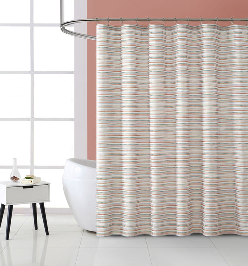 13-Piece Fabric Shower Set, Multicolor Brown
