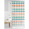 14-Piece Stripe Shower Curtain Set with Hooks & Waterproof Liner Machine Washable, 72"x72