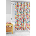 14-Piece Pink Floral Shower Curtain Set 72" x 72" Faux Linen Fabric, Waterproof Liner & Metal Hooks, Machine Washable