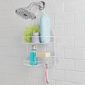 Shower Caddy with 2 Shelves and Soap Tray, White
