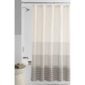 Mainstays Black Yarn Dyed Stripe Shower Curtain, 72" x 72"