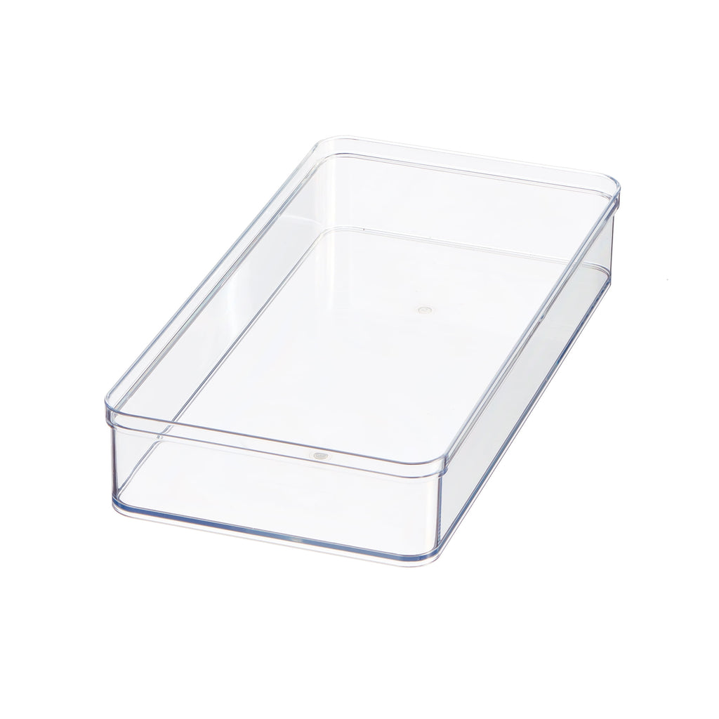 Extra Large Clear Plastic Wide Drawer Storage Organizer Tray, Kitchen, Cabinet, Desk and Bathroom Drawer Organizer fo...