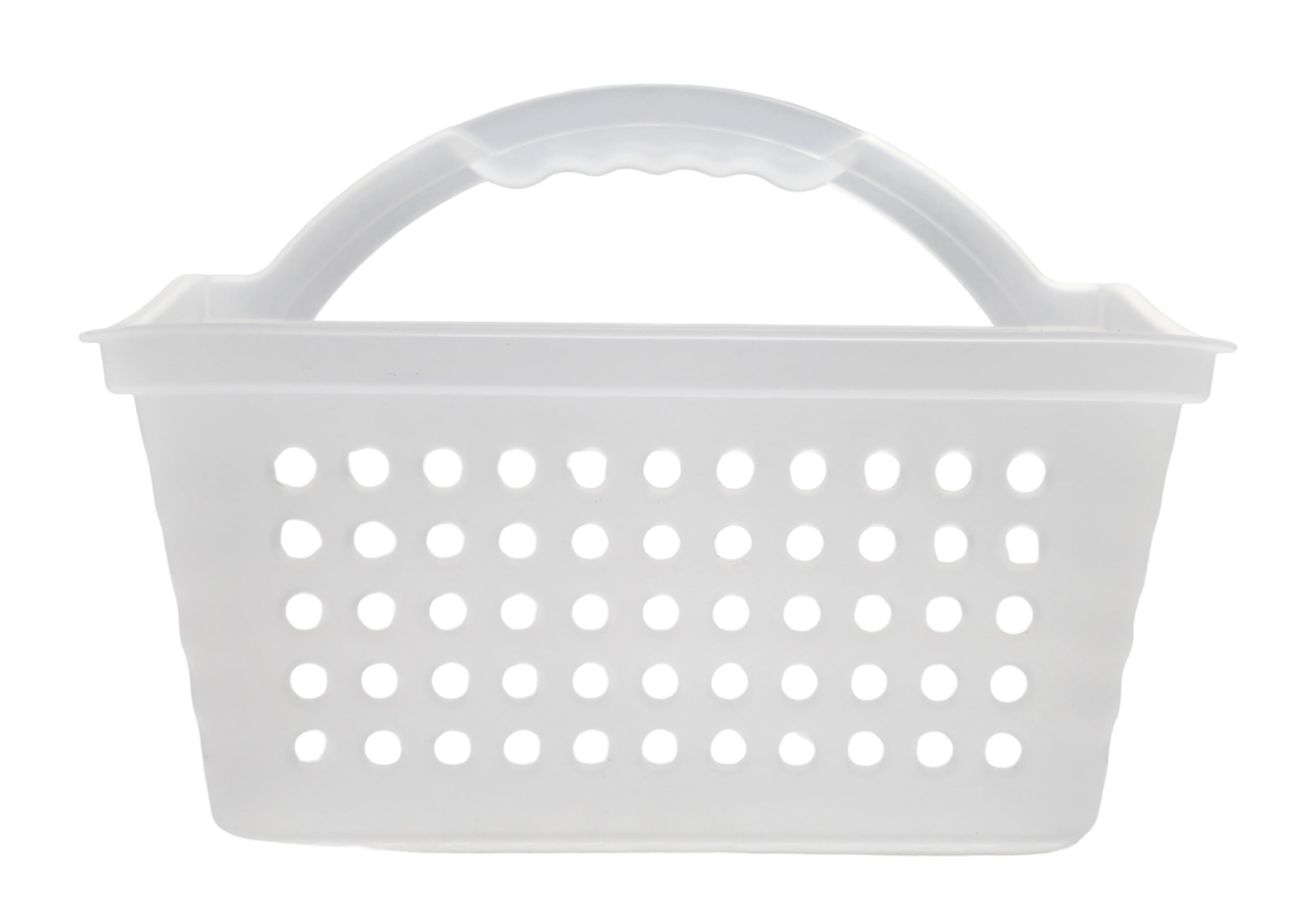 Mainstays Small Portable Shower Caddy Frost Plastic