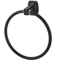 Black Steel Wall Mount Towel Ring