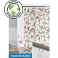 30% Recycled Shower Curtain Set & Hooks, 13-Piece, Orange, Yellow