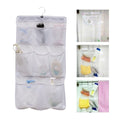 for Shower with Hook, Quick Dry Hanging Shower Caddy College, Storage with 8 Pockets and Rotating Hook for College Do...