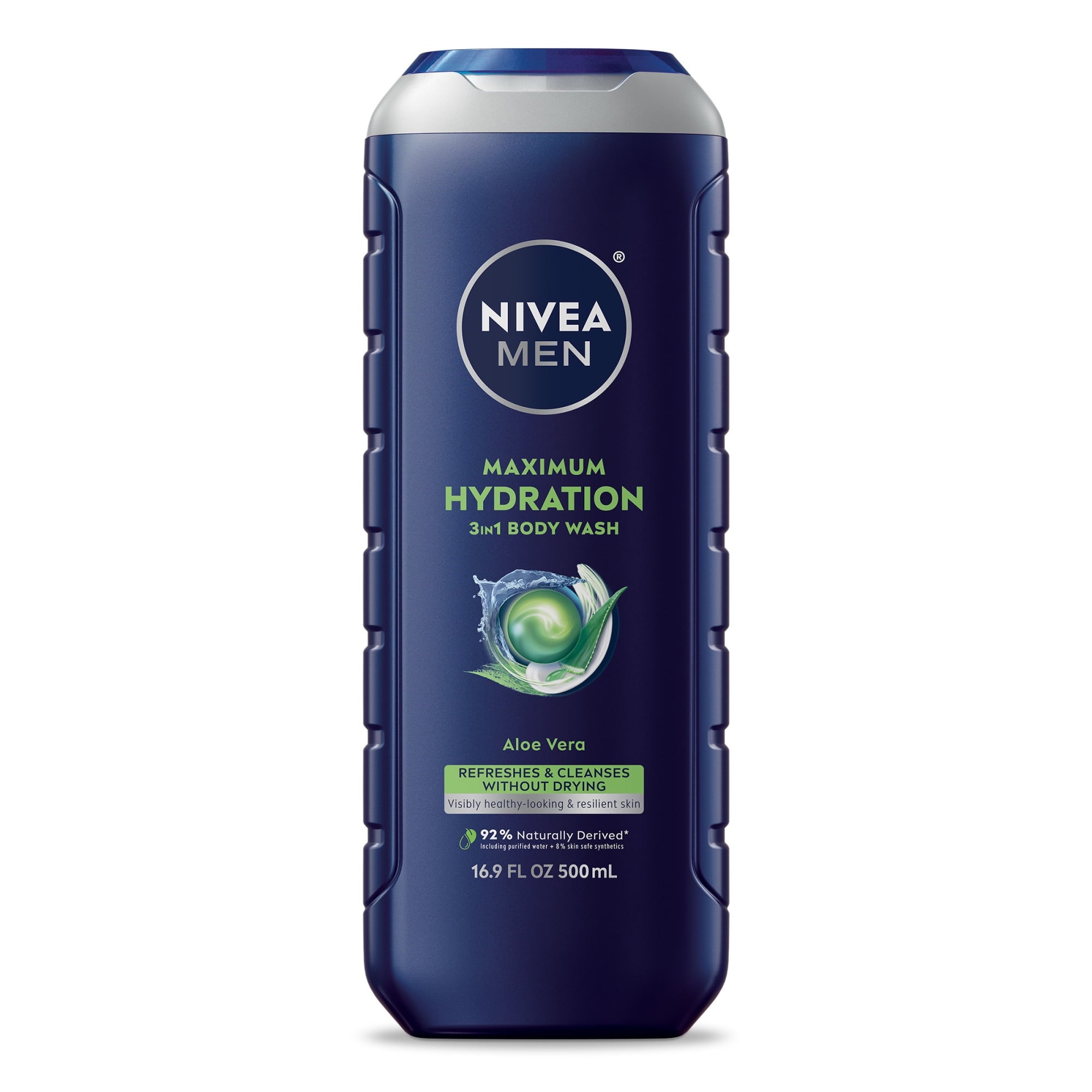 Maximum Hydration 3-in-1 's Body Wash for Dry Skin with Aloe Vera, 16.9 fl oz