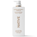 Wash, Cocoa Butter & Vanilla, Sulfate Free, 24hr Moisturization with Shea Butter, for Women & Men for Dry Skin, 22 fl oz