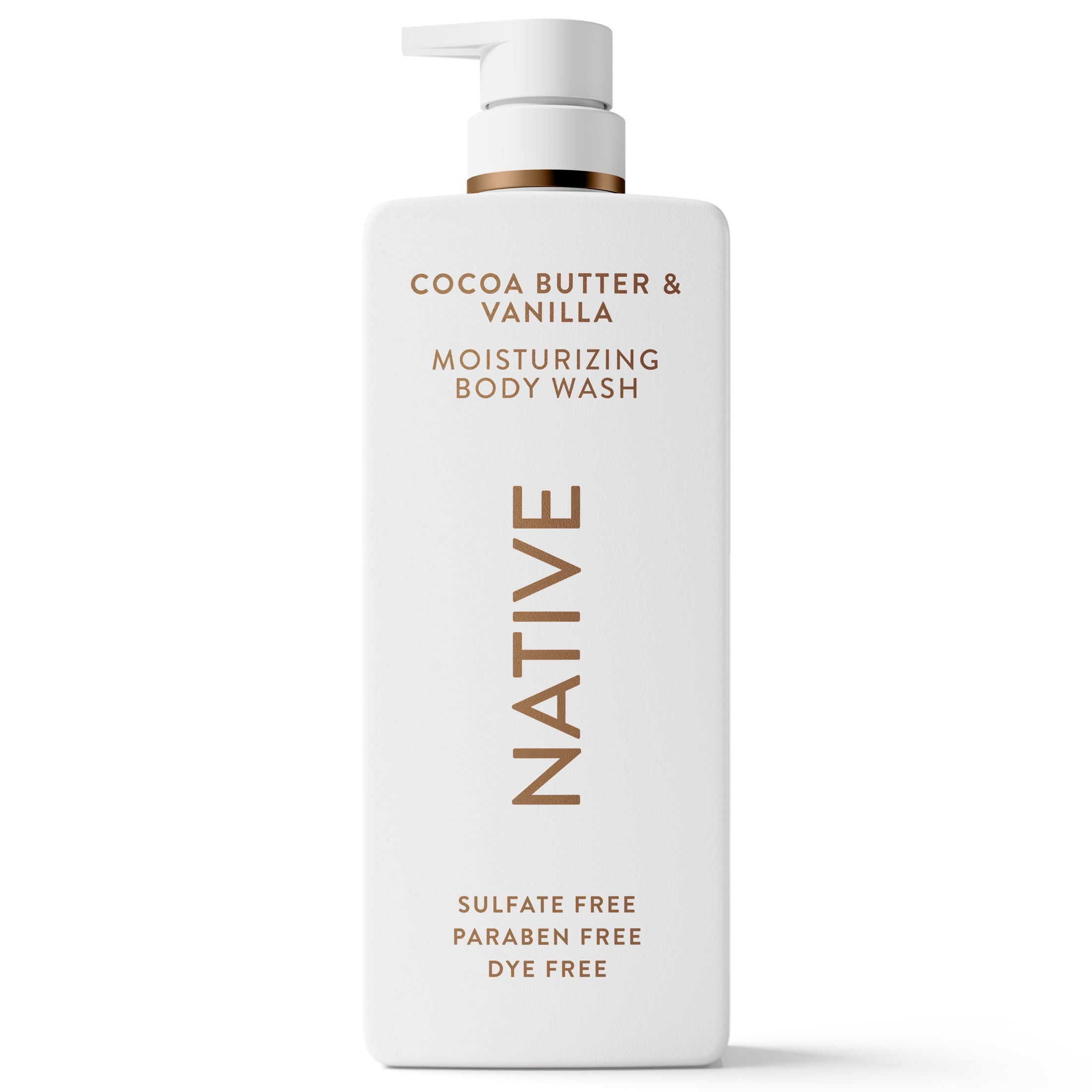 Wash, Cocoa Butter & Vanilla, Sulfate Free, 24hr Moisturization with Shea Butter, for Women & Men for Dry Skin, 22 fl oz