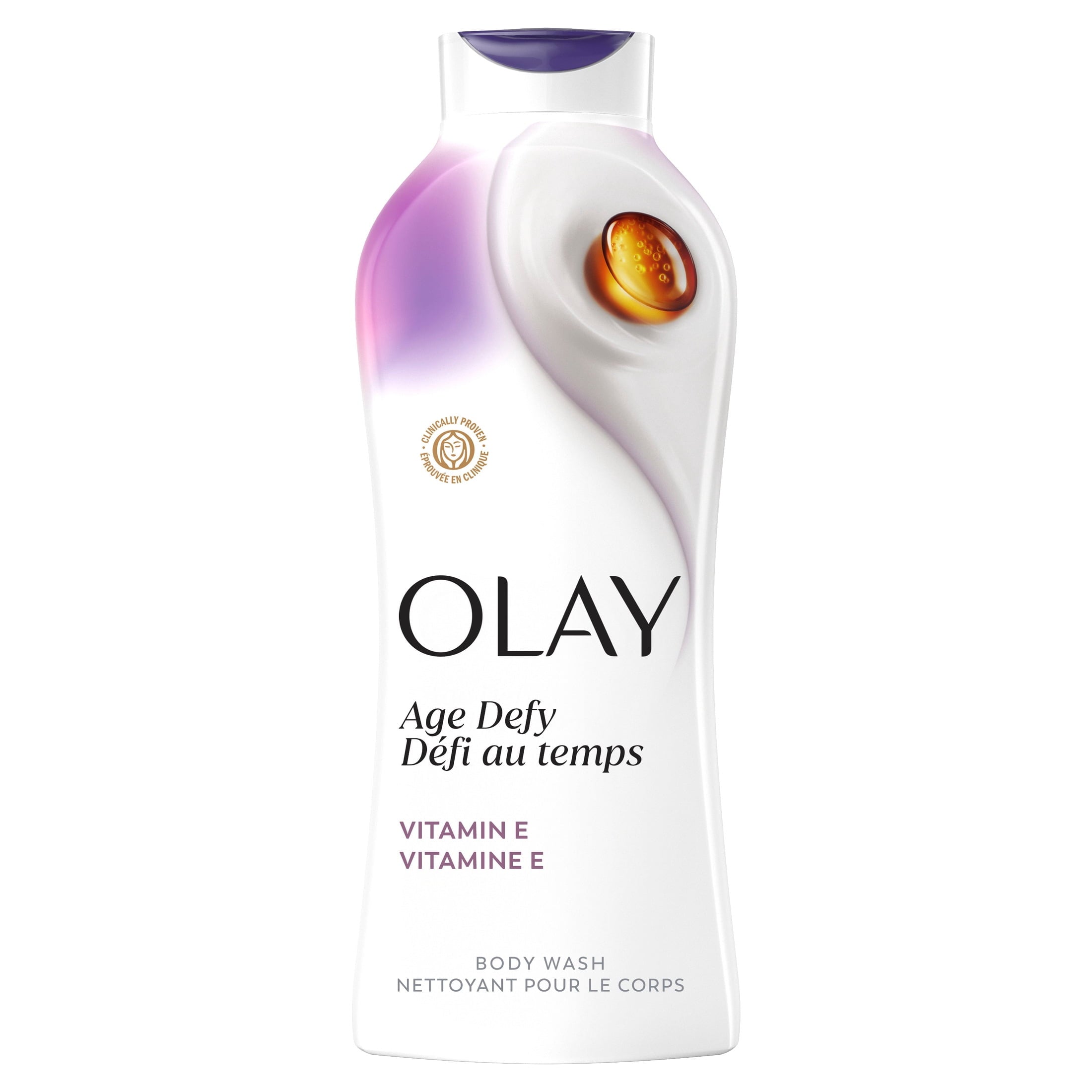Olay Ultra Moisture Body Wash, Age Defy Body Wash Vitamin B3 & Hyaluronic, 22 FL OZ