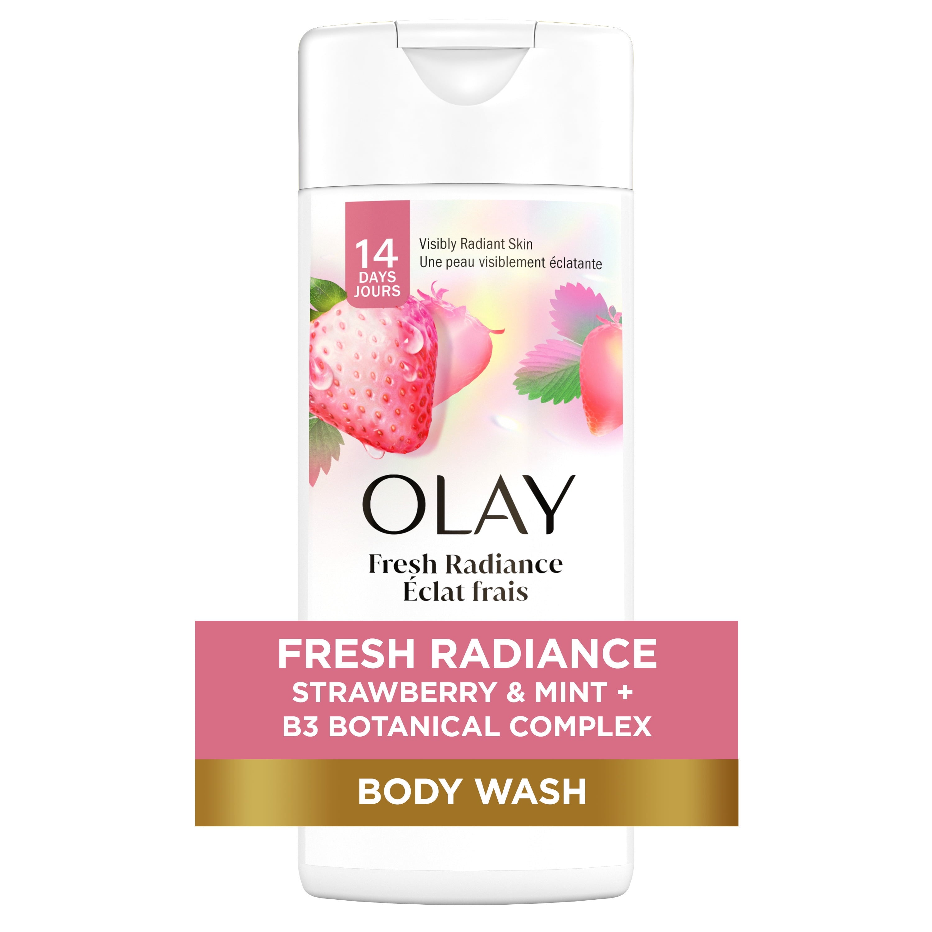 Body Wash, Notes of White Strawberry & Mint, 3 fl oz
