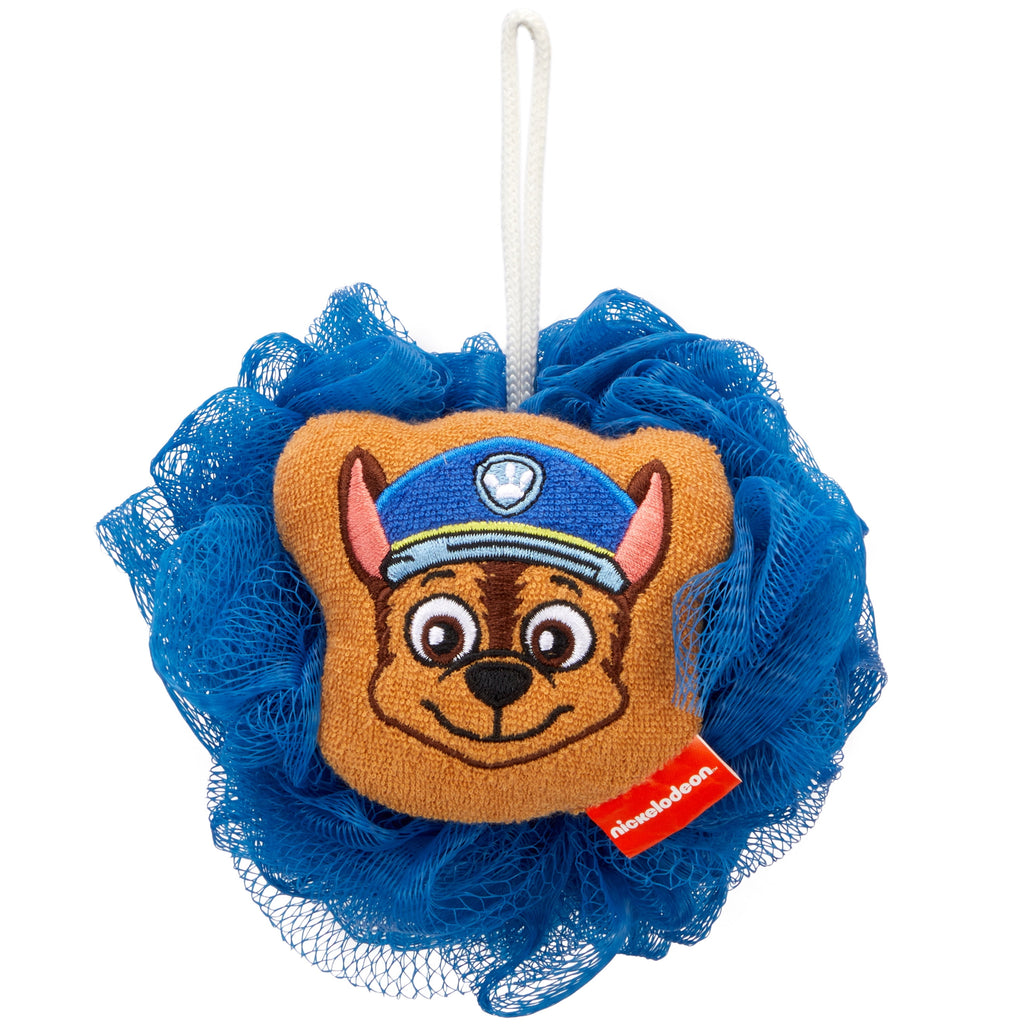 Kids Chase Bath Loofah Pouf, Blue