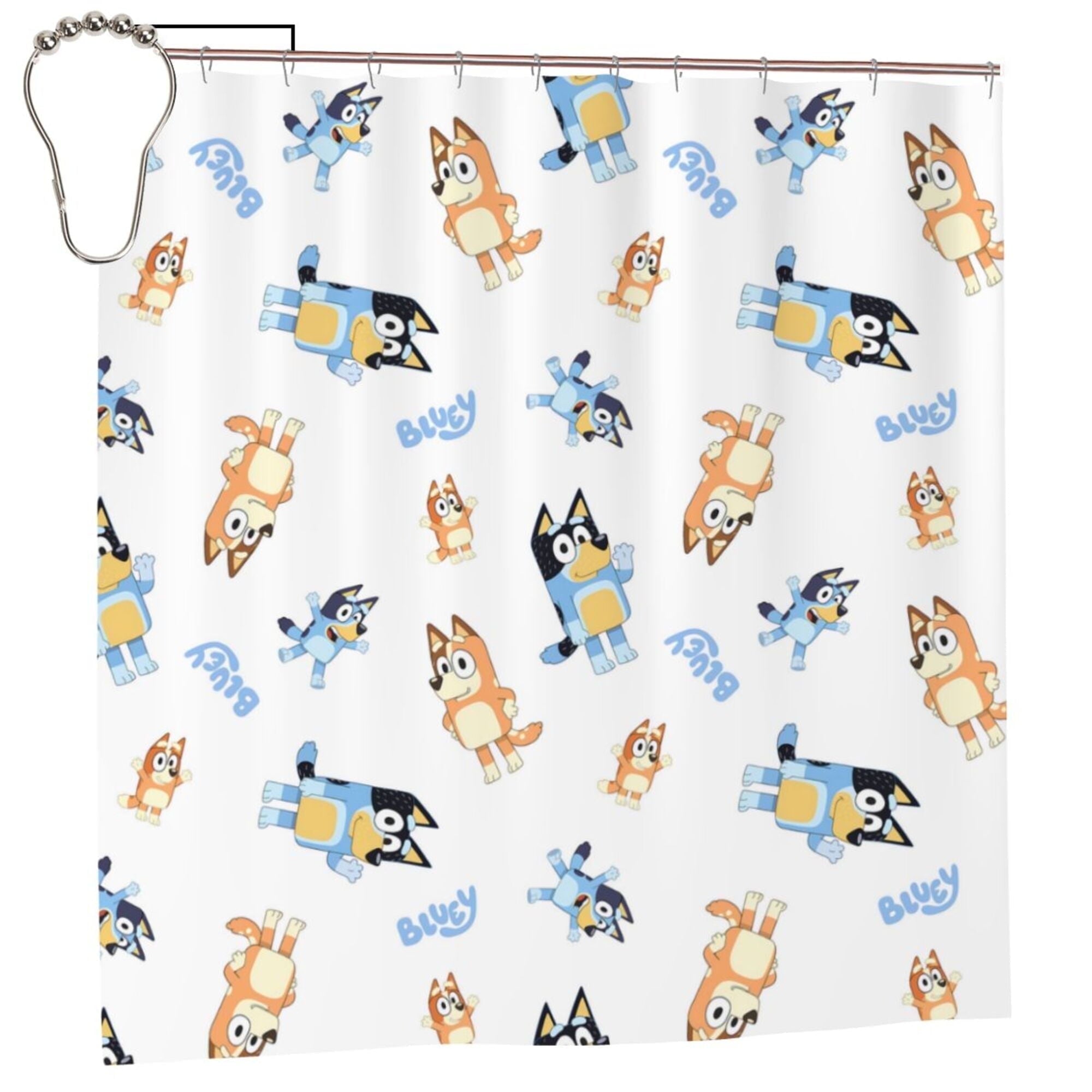 Shower Curtain Sets Waterproof Fabri Bathroom Decor with Hooks - 72 x 72 Inch