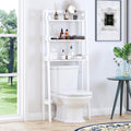 The Toilet Storage Shelf, 3-Tier Toilet Bathroom Organizer, Above Toilet Shelves, Bathroom Spacesaver, White