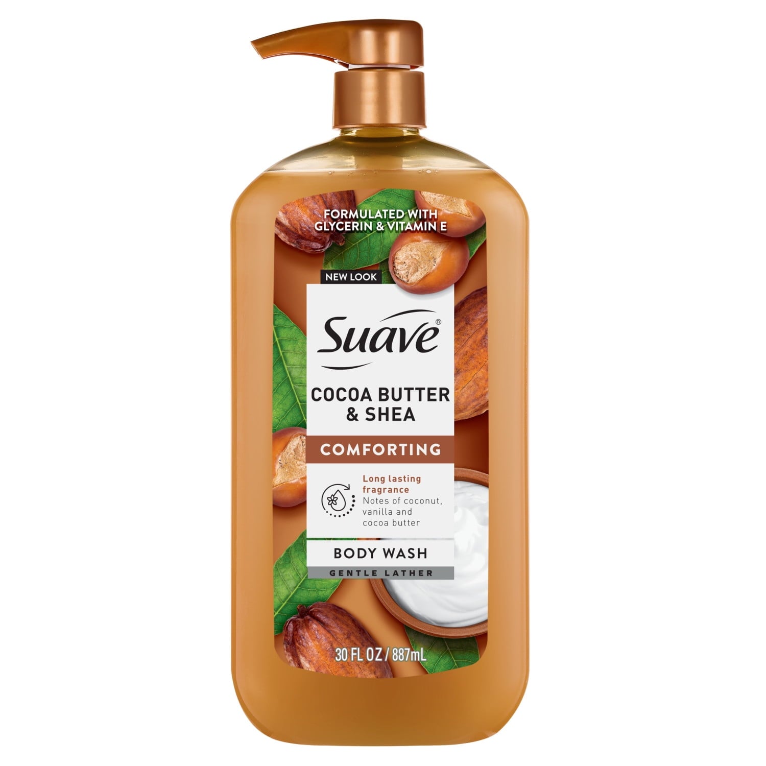 + Shea Moisturizing Body Wash with Glycerin & Vitamin E, 30 FL OZ Pump