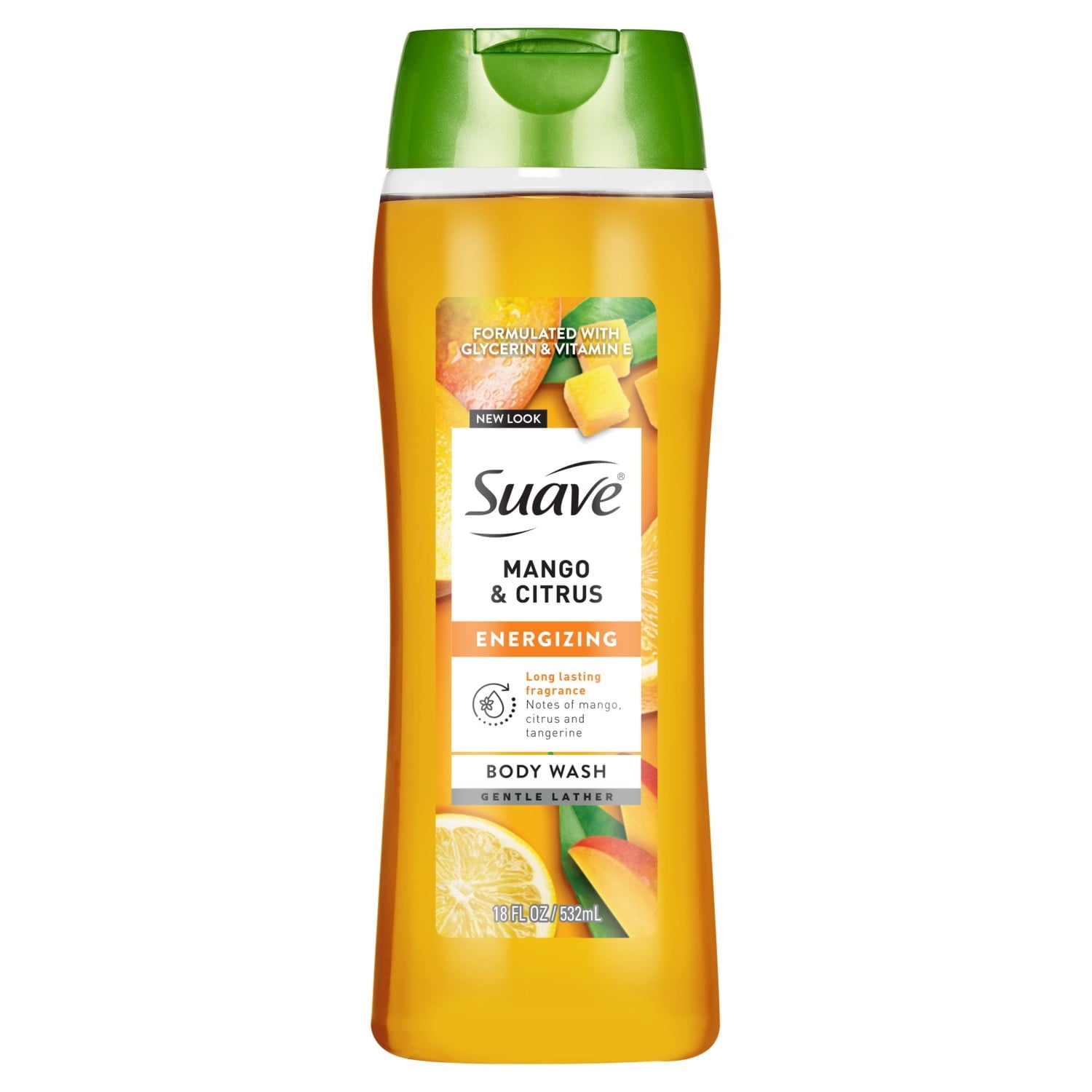 Suave Mango & Citrus Moisturizing Body Wash with Glycerin & Vitamin E, 18 FL OZ