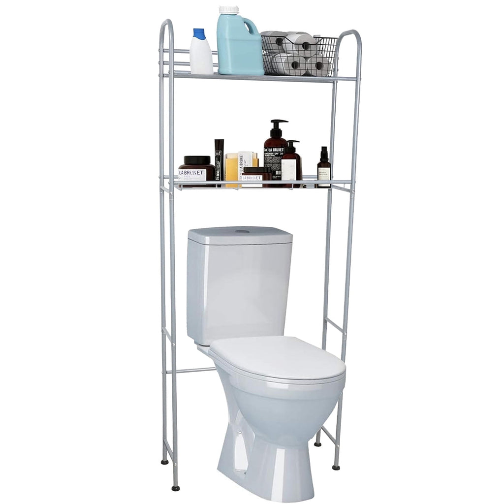 SUSUZI 2 Tier Over The Toilet Rack   Space Saver Over the Toilet Storage Unit