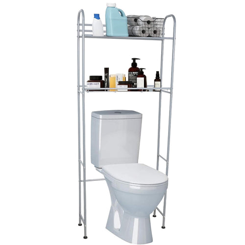 SUSUZI 2 Tier Over The Toilet Rack   Space Saver Over the Toilet Storage Unit