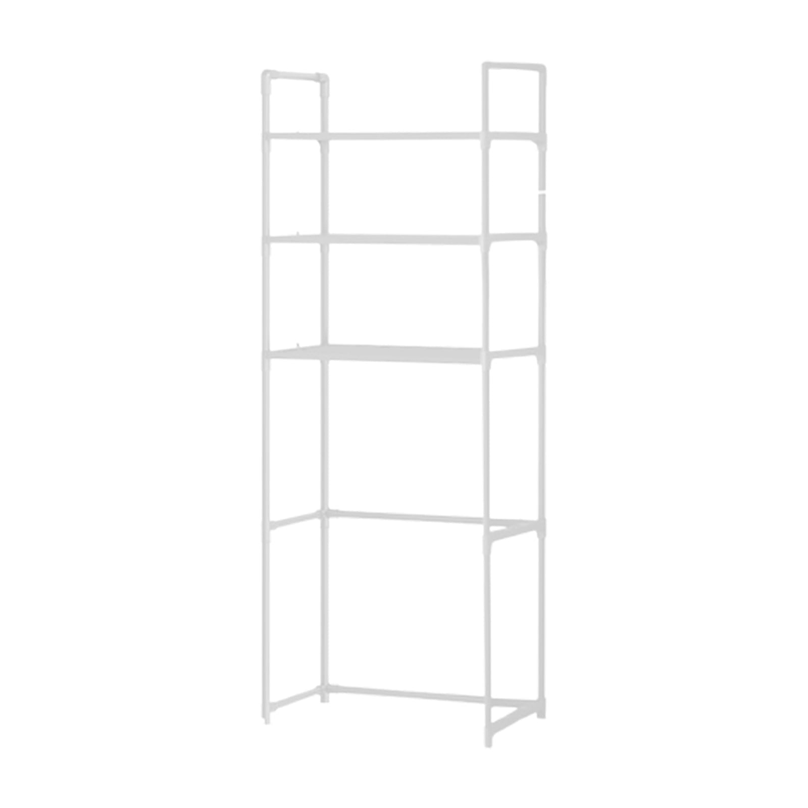 White Multi Purpose Over Toilet Shelf Organizer 3 Layer Bathroom Storage Rack For Toilet Paper Towels Hair Dryer Esse...