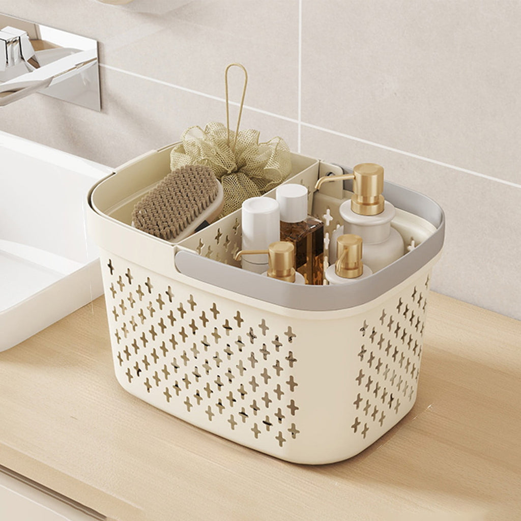 Multifunctional Handheld Bath with Unique Wet and Dry Separation, Organized Bathroom Storage Solution for Toiletries ...