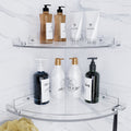 Shower Shelves,Adhesive Shower Caddy Organizer for Bathroom Storage Home Decor,Clear, Rustproof, No Drilling Bathroom...
