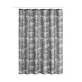 Kids Gray Dino Shower Curtain with Hooks