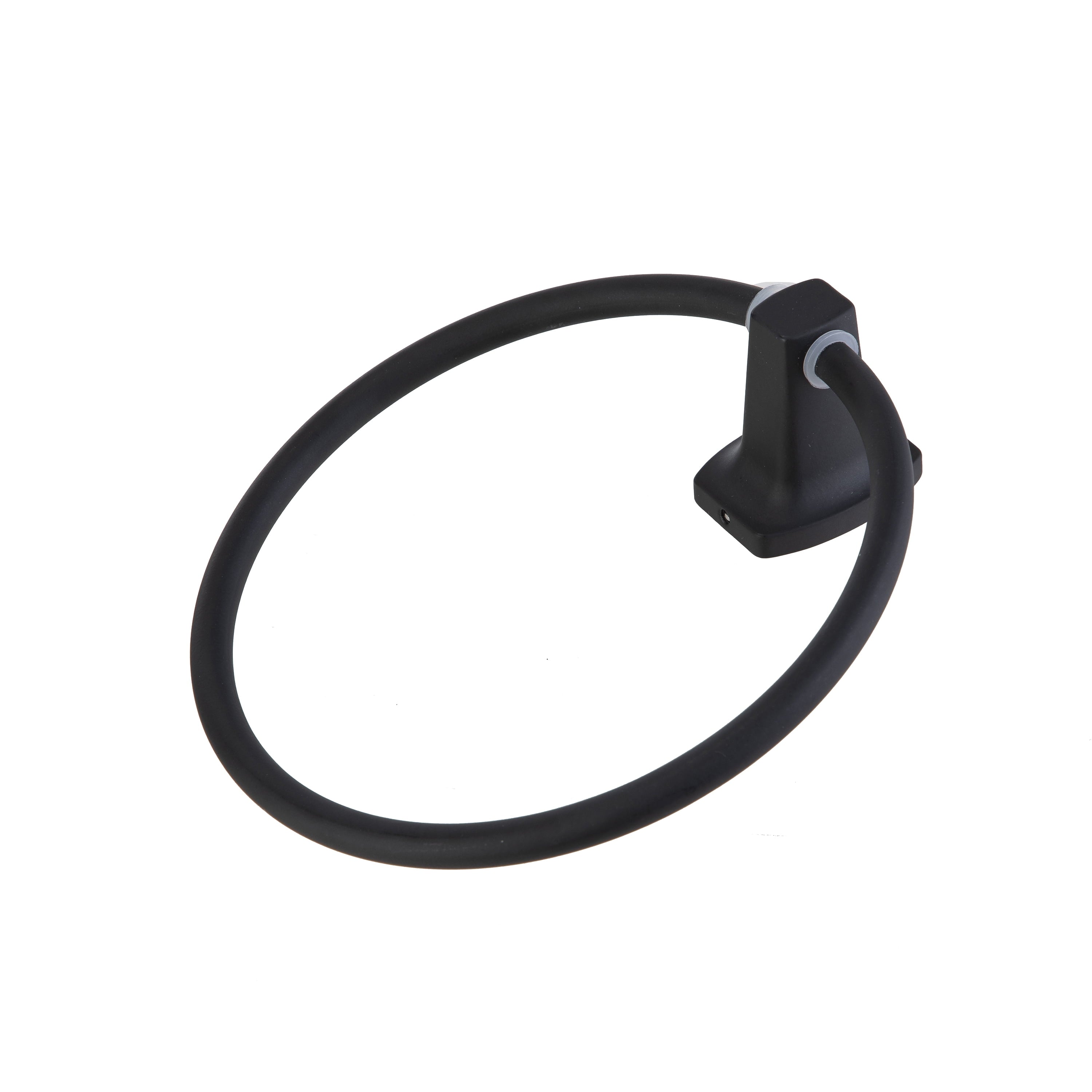 Black Steel Wall Mount Towel Ring - Image 5