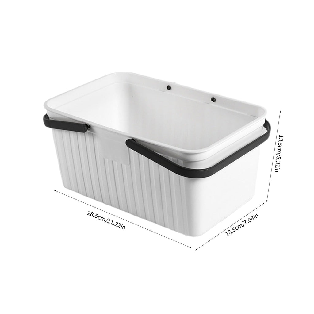 with Handle Portable Toiletry room Plastic Toiletry Storage Draining Shower Caddy Bins for room, Kitchen, Dorm Room, ... - Image 3