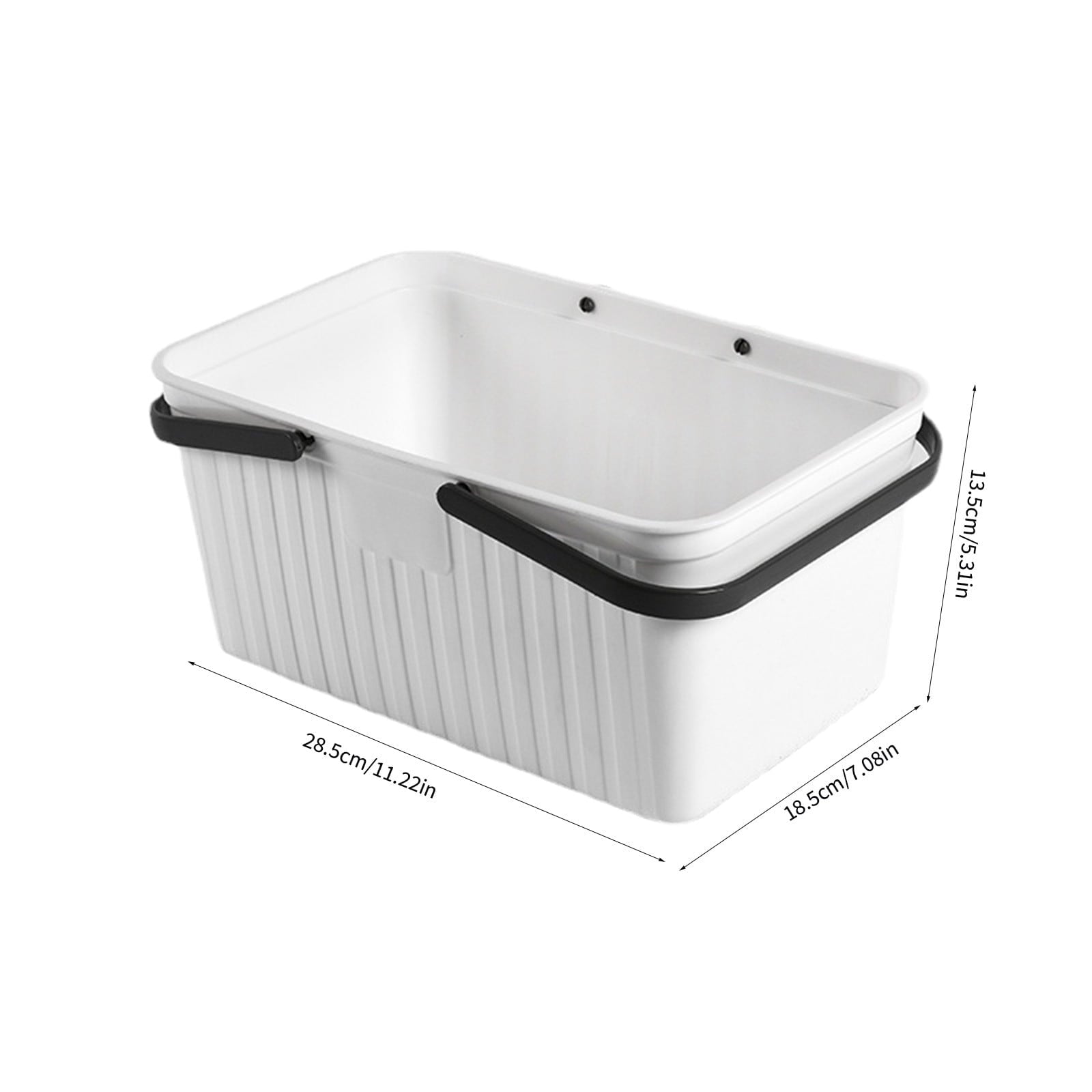 with Handle Portable Toiletry room Plastic Toiletry Storage Draining Shower Caddy Bins for room, Kitchen, Dorm Room, ... - Image 3